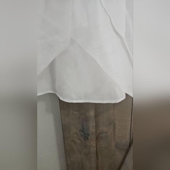 LE LIS Taylor White Ruffle Strap Dress. XS NWT - Picture 7 of 15